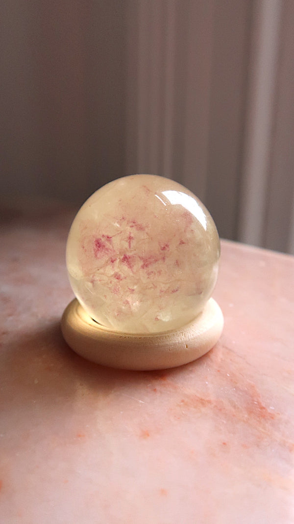 Yellow Fluorite Sphere