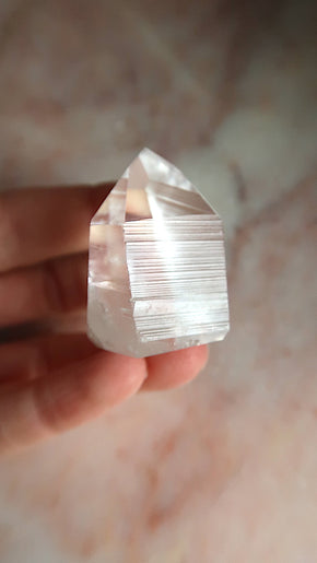 Clear Lemurian Quartz Point