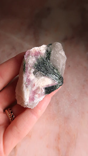 Black and Pink Tourmaline