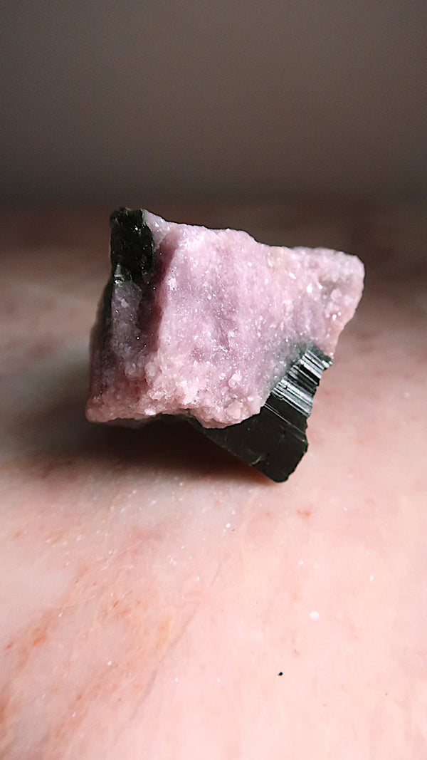 Black Tourmaline & Lepidolite