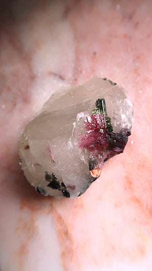 Pink Black Green Tourmaline