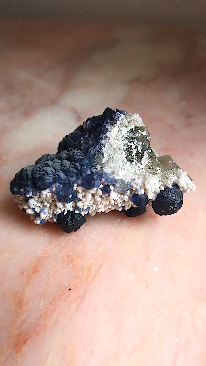 Special Blueberry Fluorite Cluster