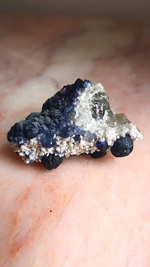 Special Blueberry Fluorite Cluster