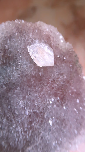 Lilac Quartz With Stilbite
