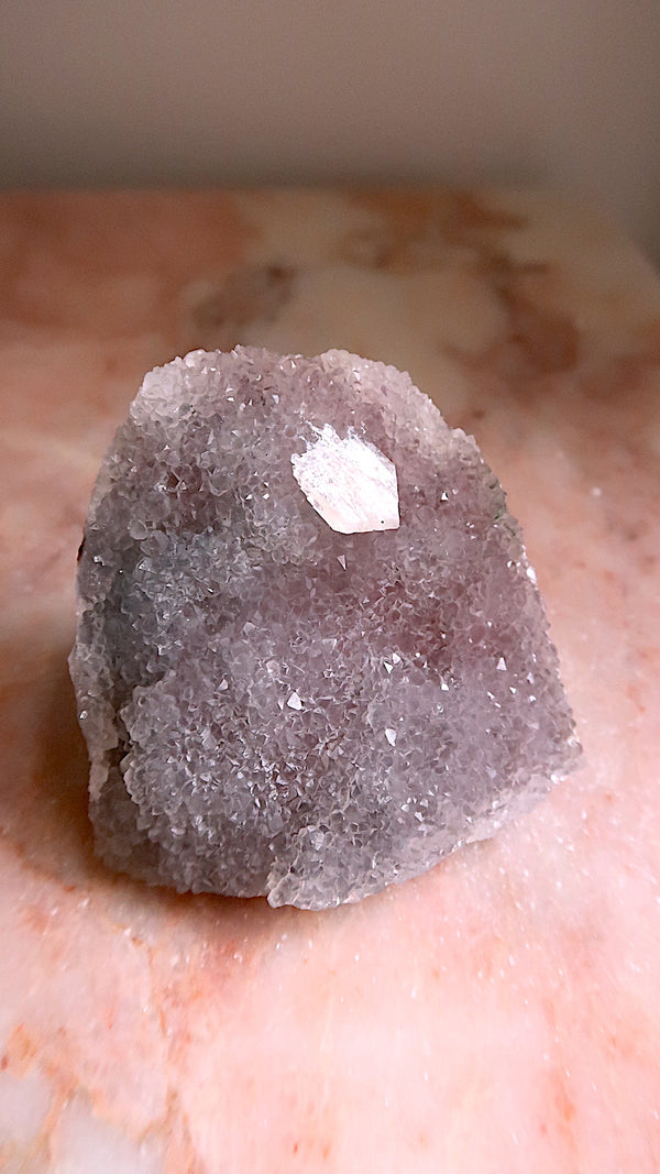 Lilac Quartz With Stilbite