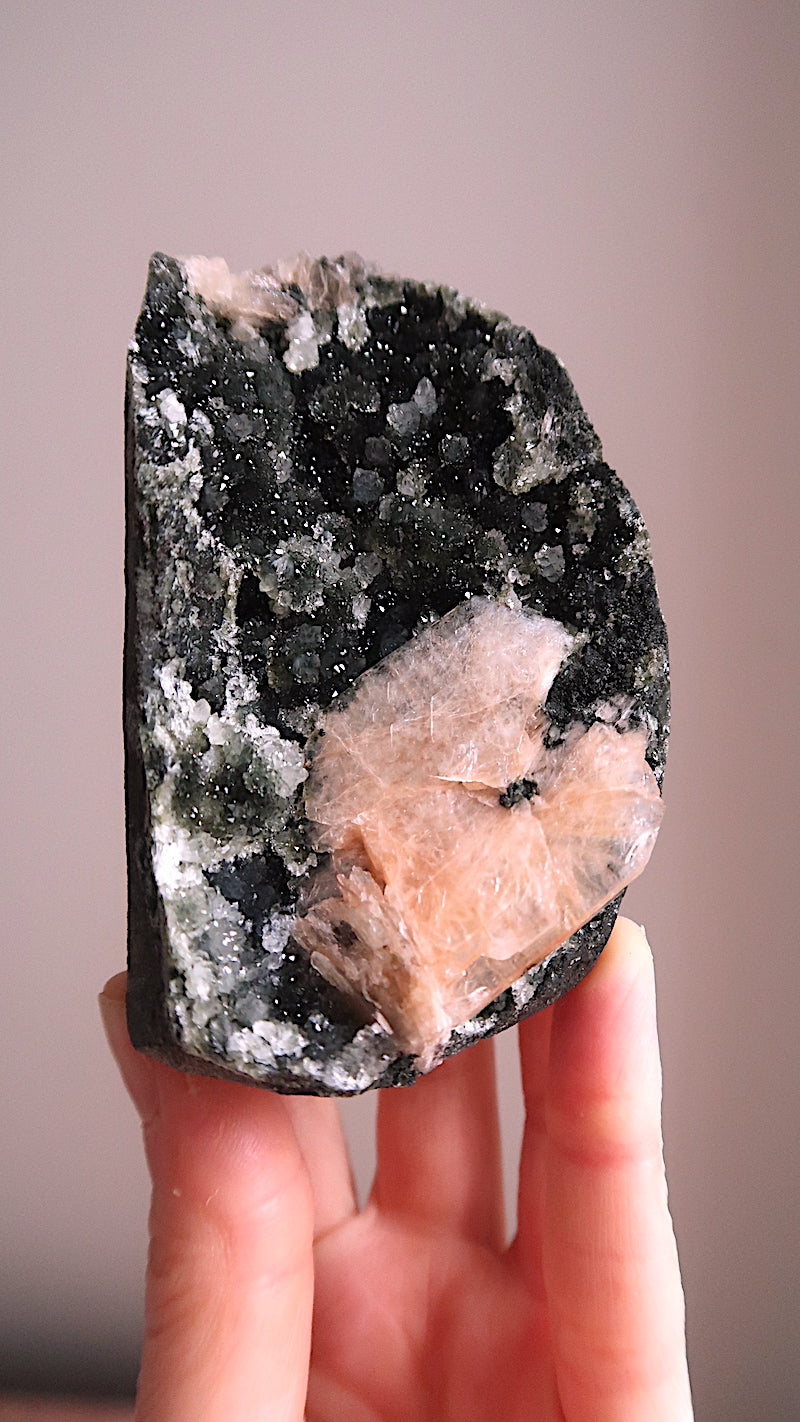 Special: Black Chalcedony & Stilbite