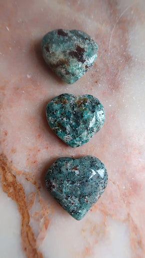 Amazonite Hearts