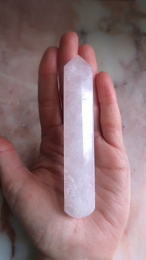 Large Rose Quartz Wand/Point