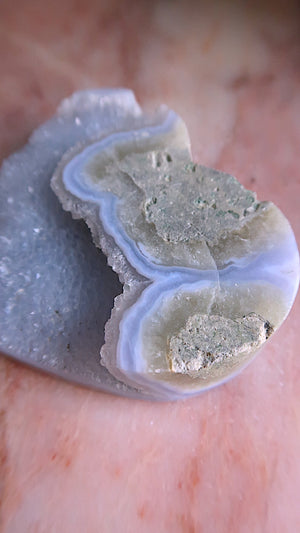 Large Premium Blue Lace Agate Heart