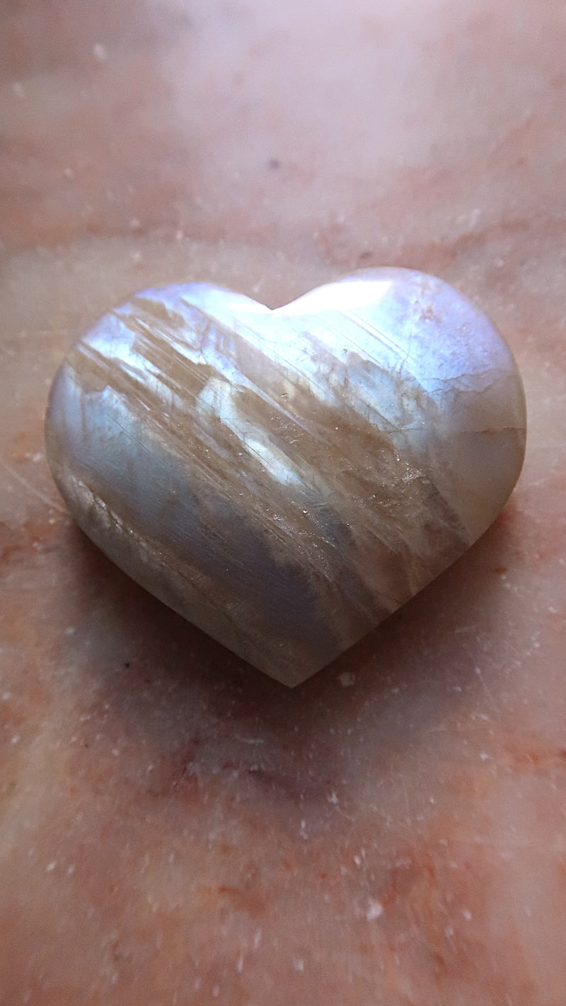 Rainbow Monstone Heart