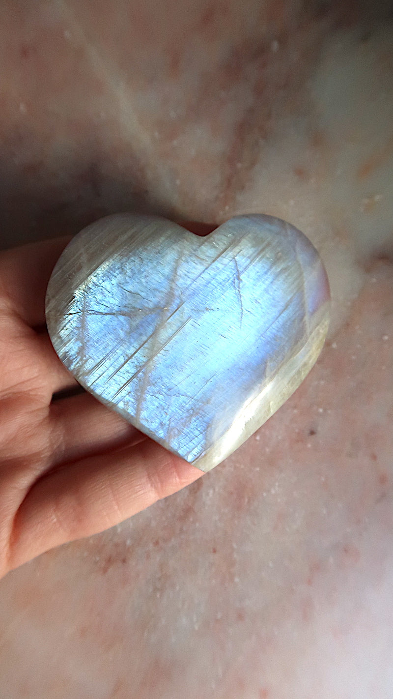 Rainbow Monstone Heart