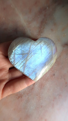Rainbow Monstone Heart