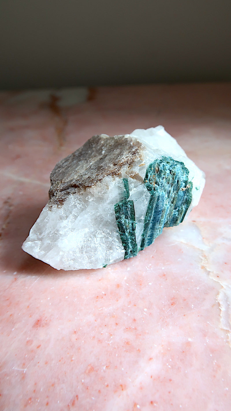 Raw Blue Tourmaline & Lepidolite