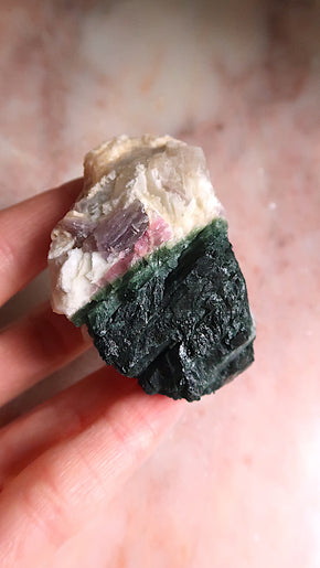 Pink & Black Tourmaline