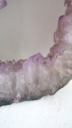 Large Amethyst Slice With Stand