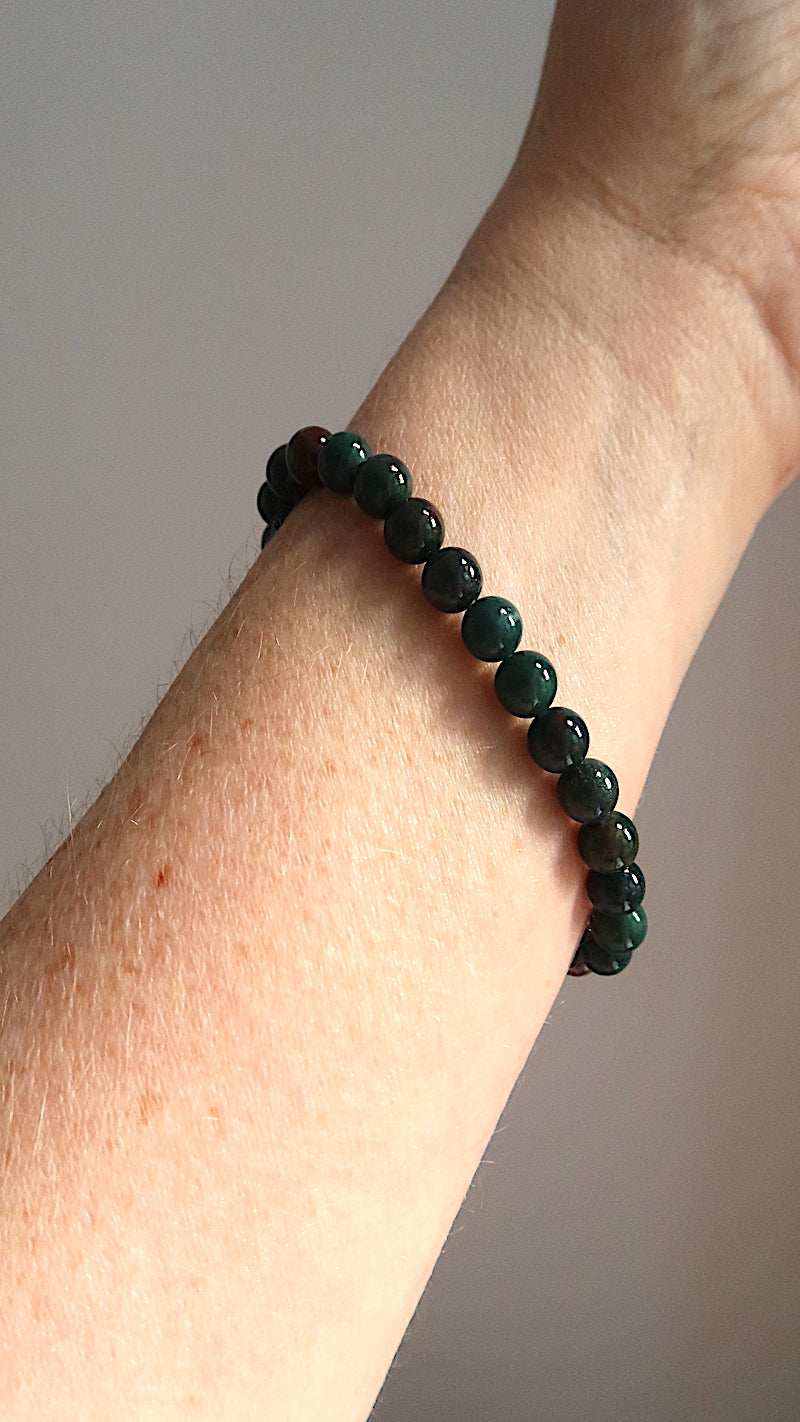Bloodstone Bracelet - Cleansing & Grounding