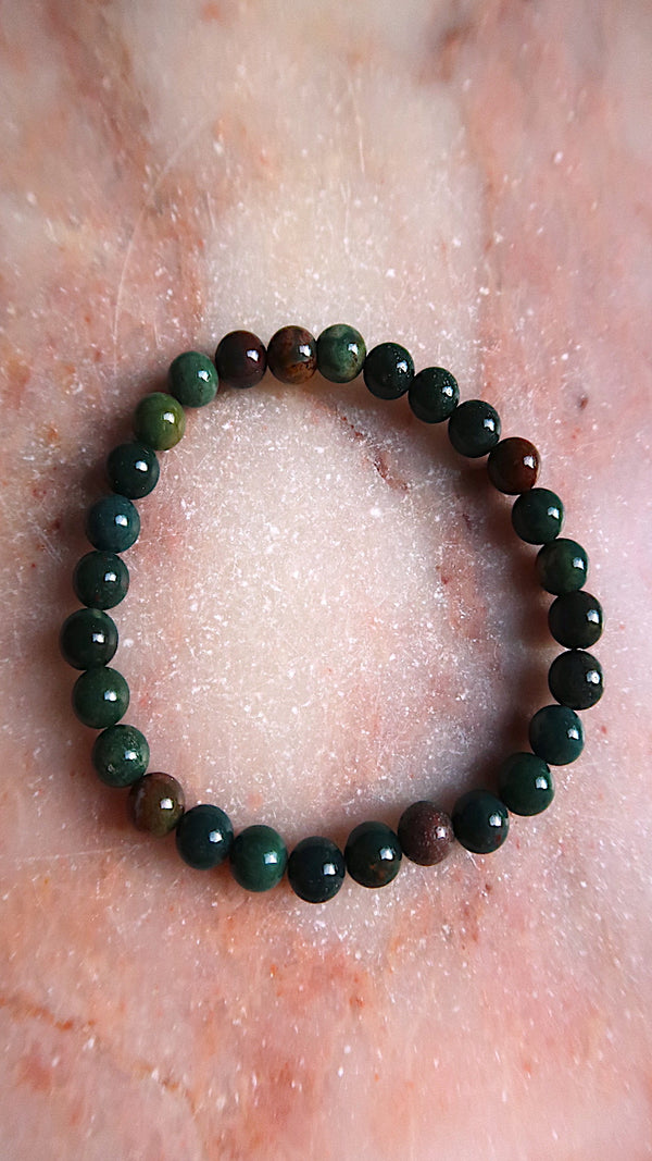 Bloodstone Bracelet - Cleansing & Grounding