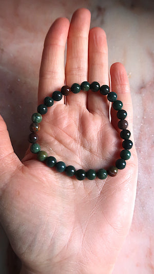 Bloodstone Bracelet - Cleansing & Grounding