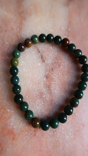 Bloodstone Bracelet - Cleansing & Grounding