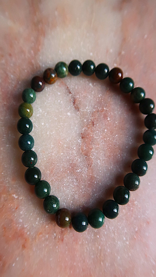 Bloodstone Bracelet - Cleansing & Grounding