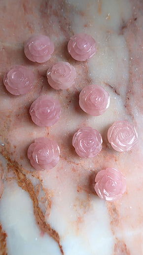 Pocket Rose Quartz Roses