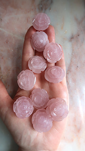 Pocket Rose Quartz Roses
