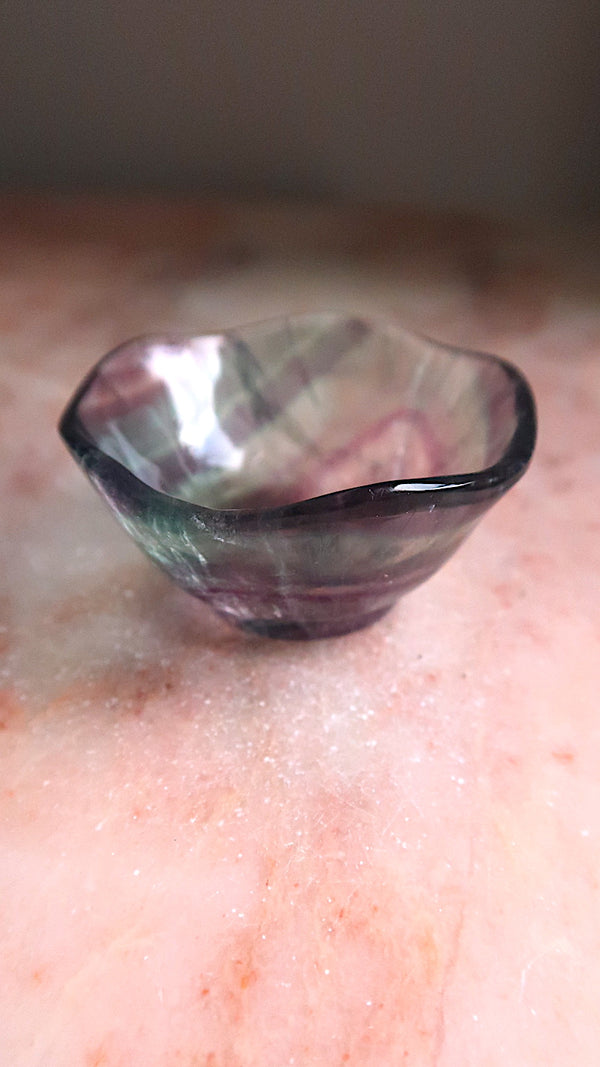 Fluorite Wavy Bowl