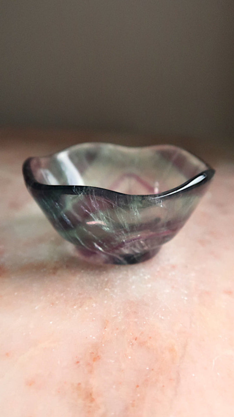 Fluorite Wavy Bowl