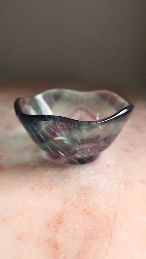 Fluorite Wavy Bowl