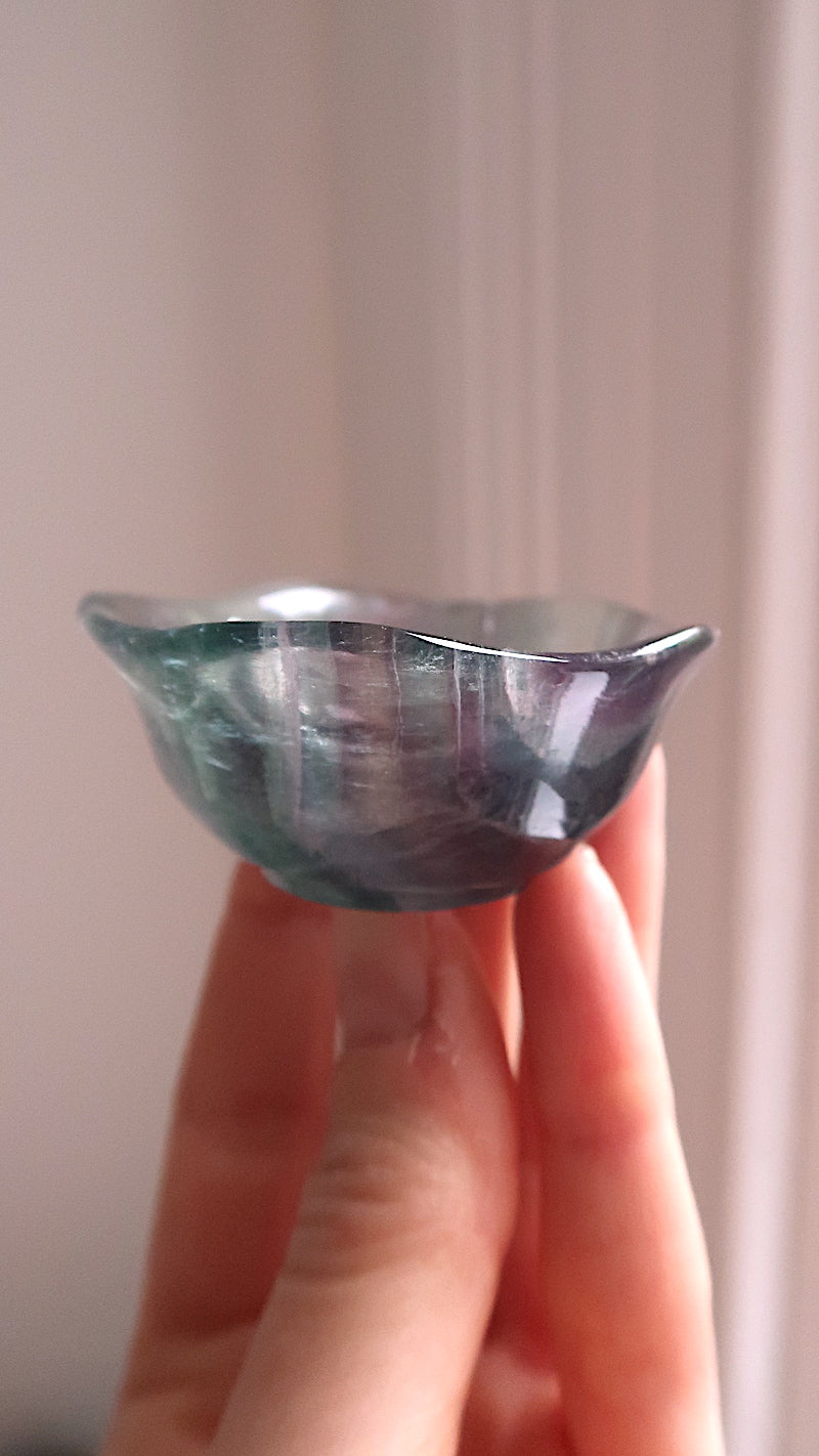 Fluorite Wavy Bowl