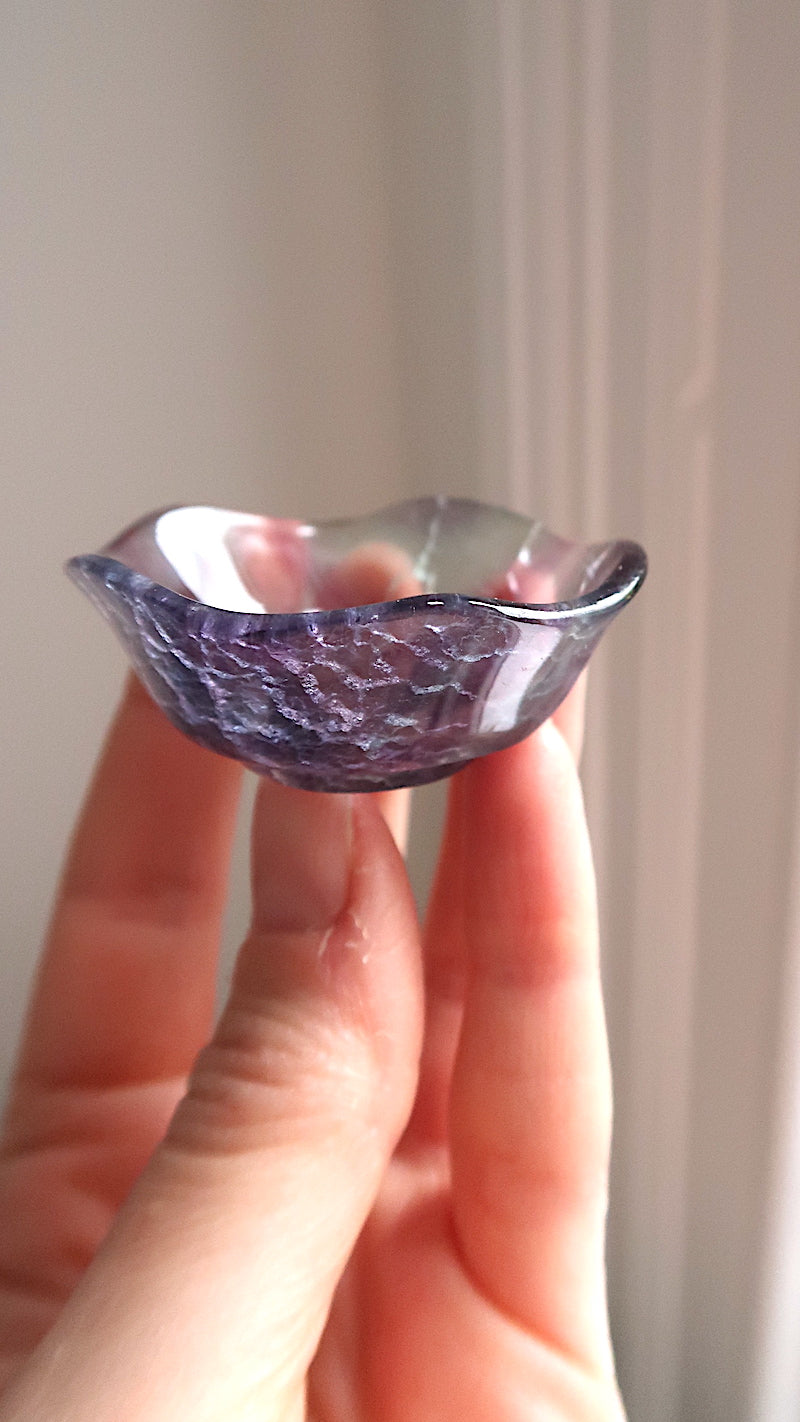 Fluorite Wavy Bowl