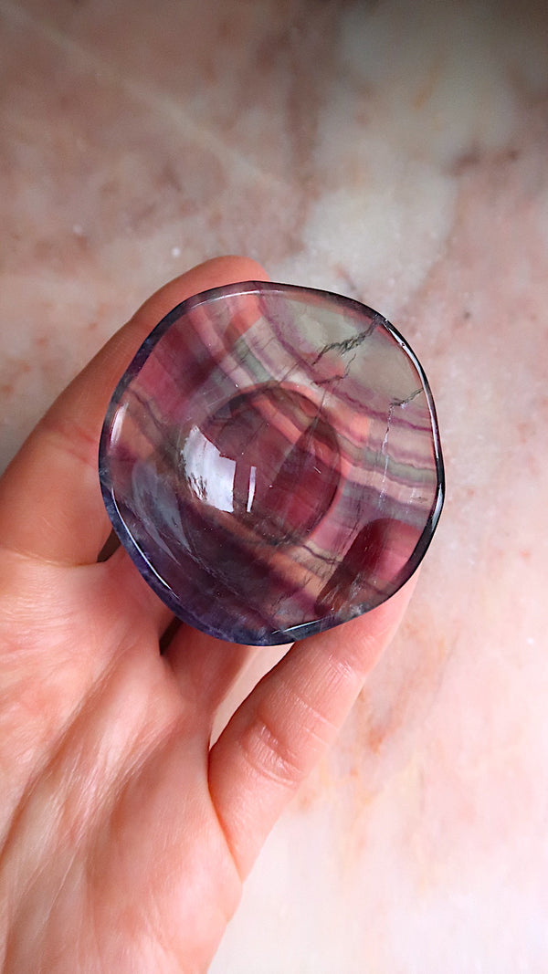 Fluorite Wavy Bowl