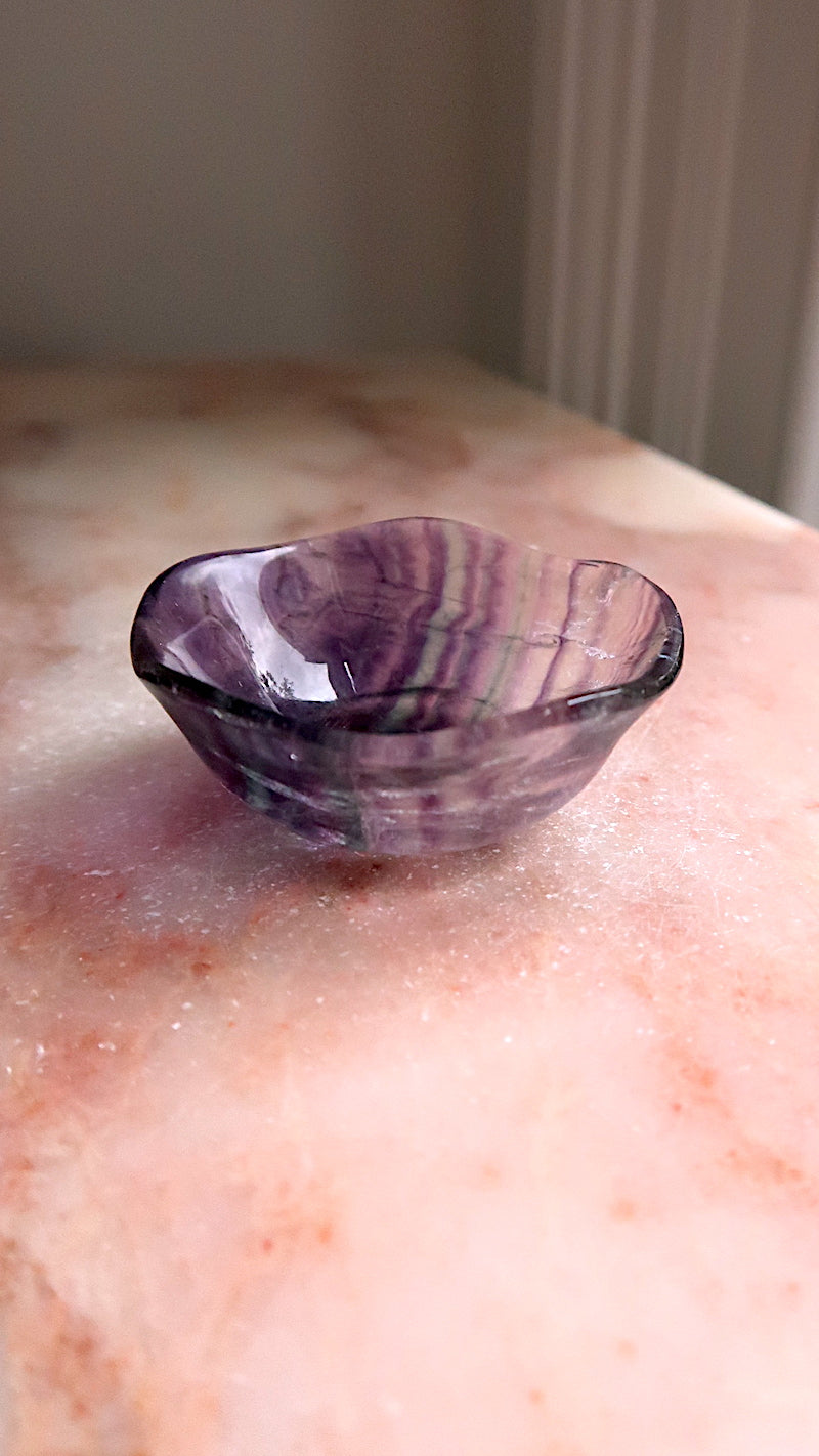 Fluorite Wavy Bowl