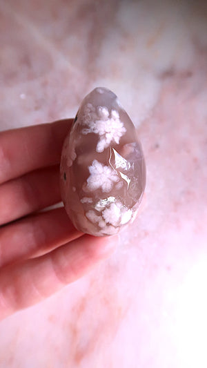 Pink Flower Agate