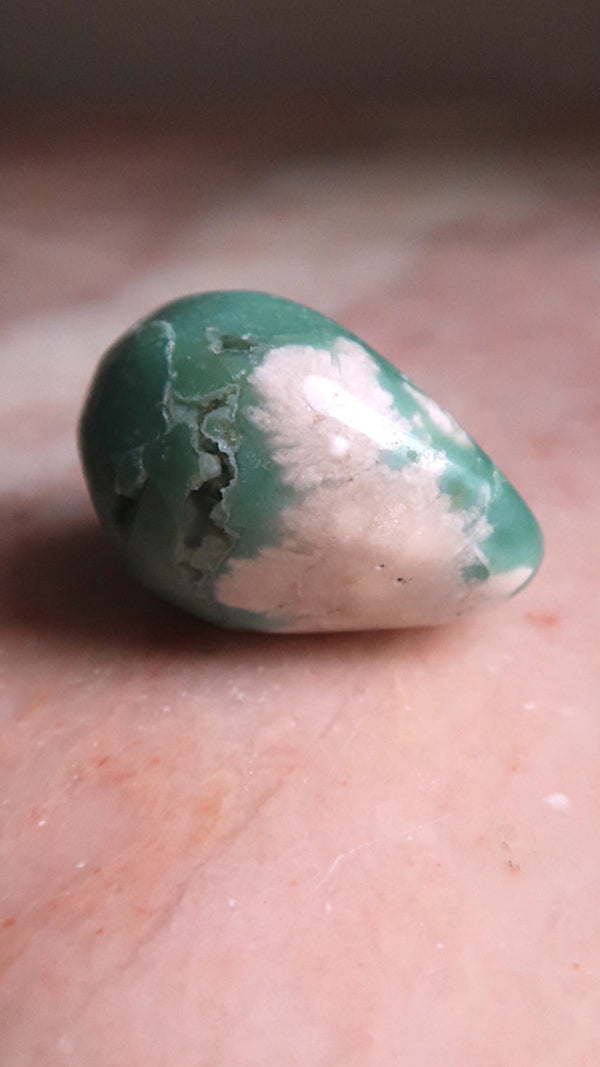 Aqua Flower Agate