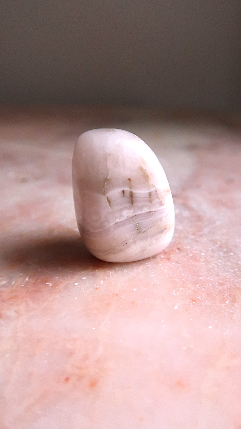 Pink Mangano Calcite Pocket Stone