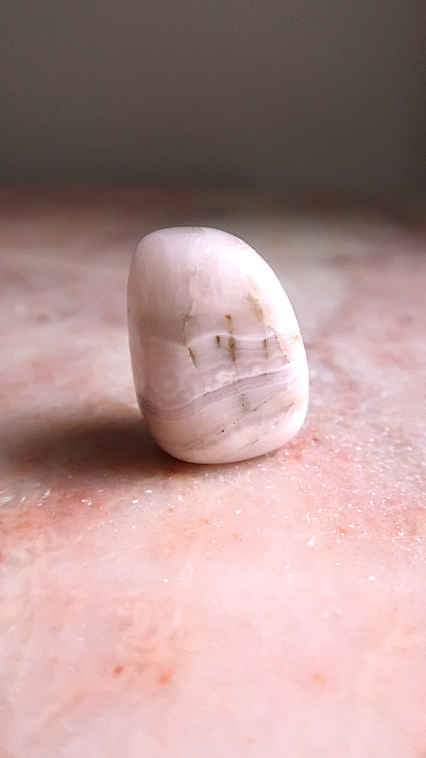 Pink Mangano Calcite Pocket Stone