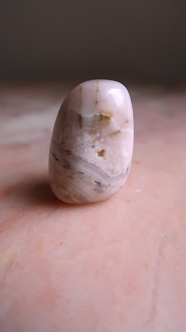 Pink Mangano Calcite Pocket Stone