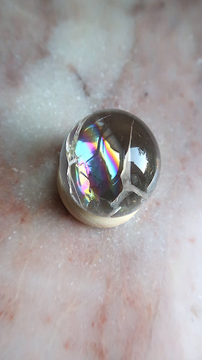Clear Quartz With Rainbows