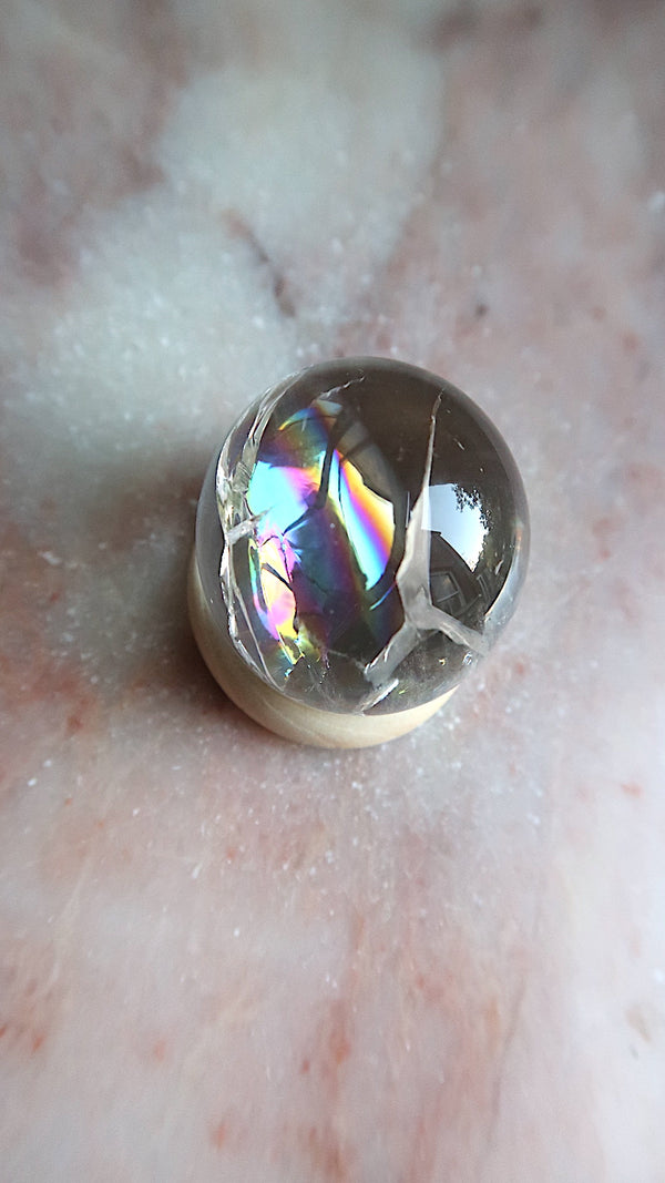 Clear Quartz With Rainbows