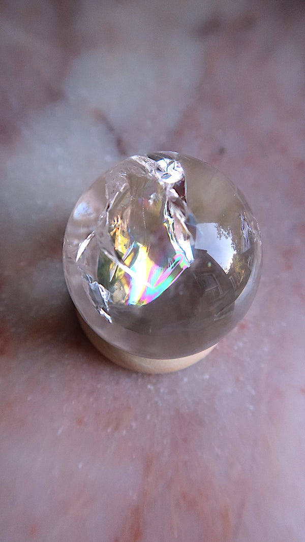 Clear Quartz With Rainbows
