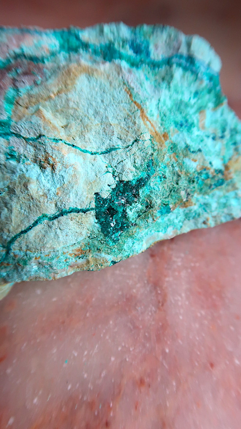 Raw Chrysocolla & Diopside