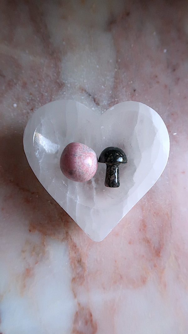 Selenite Heart Bowl
