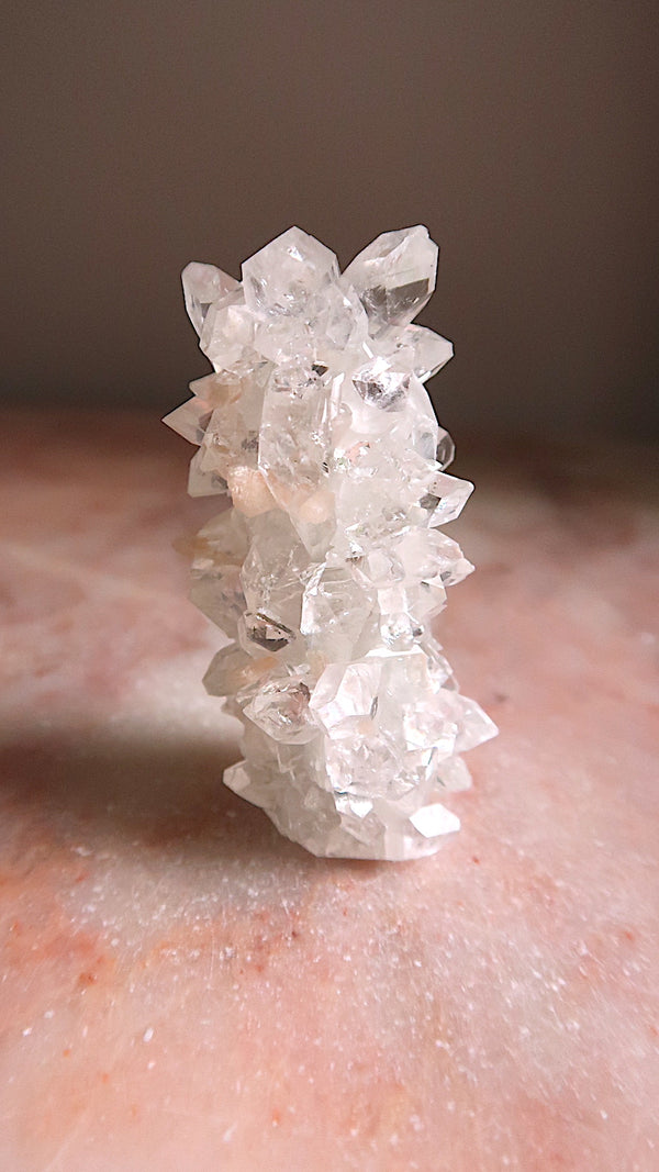 Premium Clear Apophyllite Stalagmite