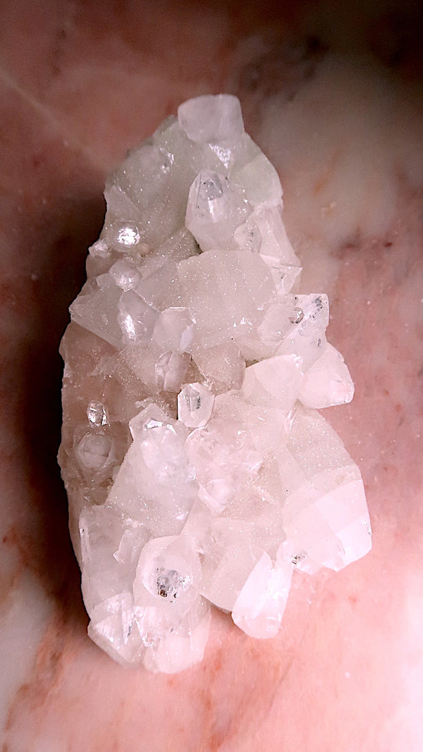 Special: Clear & Pink Apophyllite Cluster