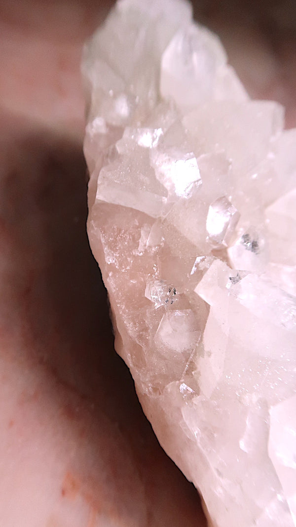 Special: Clear & Pink Apophyllite Cluster
