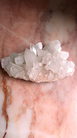 Special: Clear & Pink Apophyllite Cluster