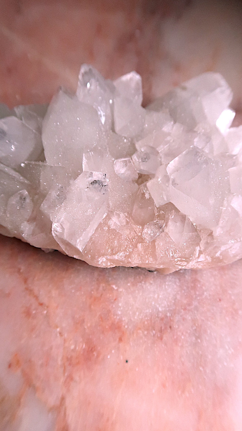 Special: Clear & Pink Apophyllite Cluster