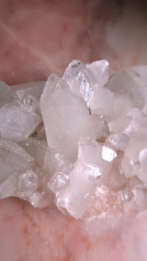 Special: Clear & Pink Apophyllite Cluster