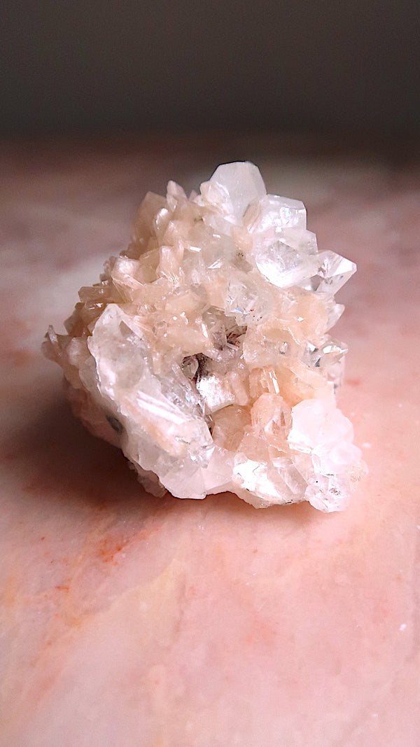 Premium Clear Apophyllite Cluster
